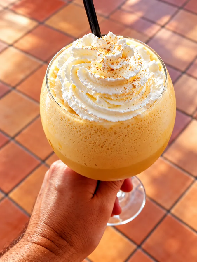 Batido de helado con nata